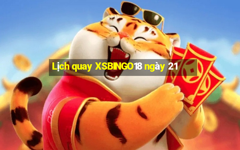 Lịch quay XSBINGO18 ngày 21