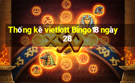 Thống kê vietlott Bingo18 ngày 28