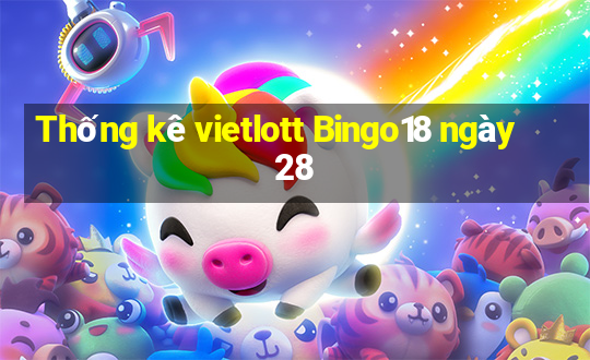 Thống kê vietlott Bingo18 ngày 28