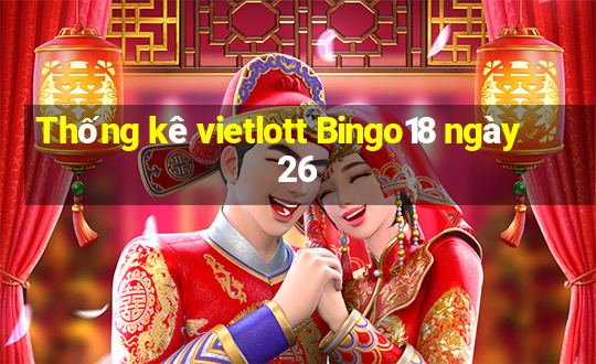 Thống kê vietlott Bingo18 ngày 26