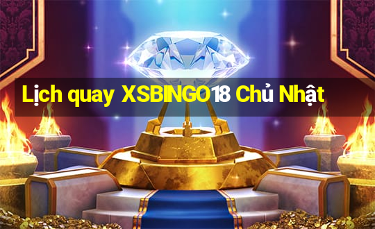 Lịch quay XSBINGO18 Chủ Nhật