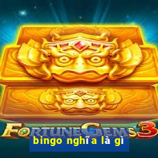 bingo nghĩa là gì